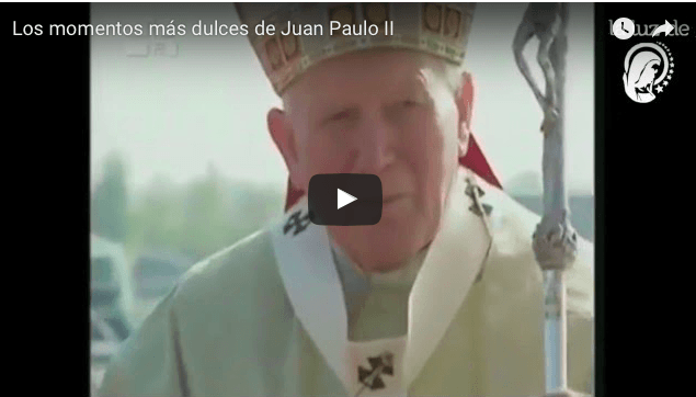 Los momentos más dulces de Juan Paulo II