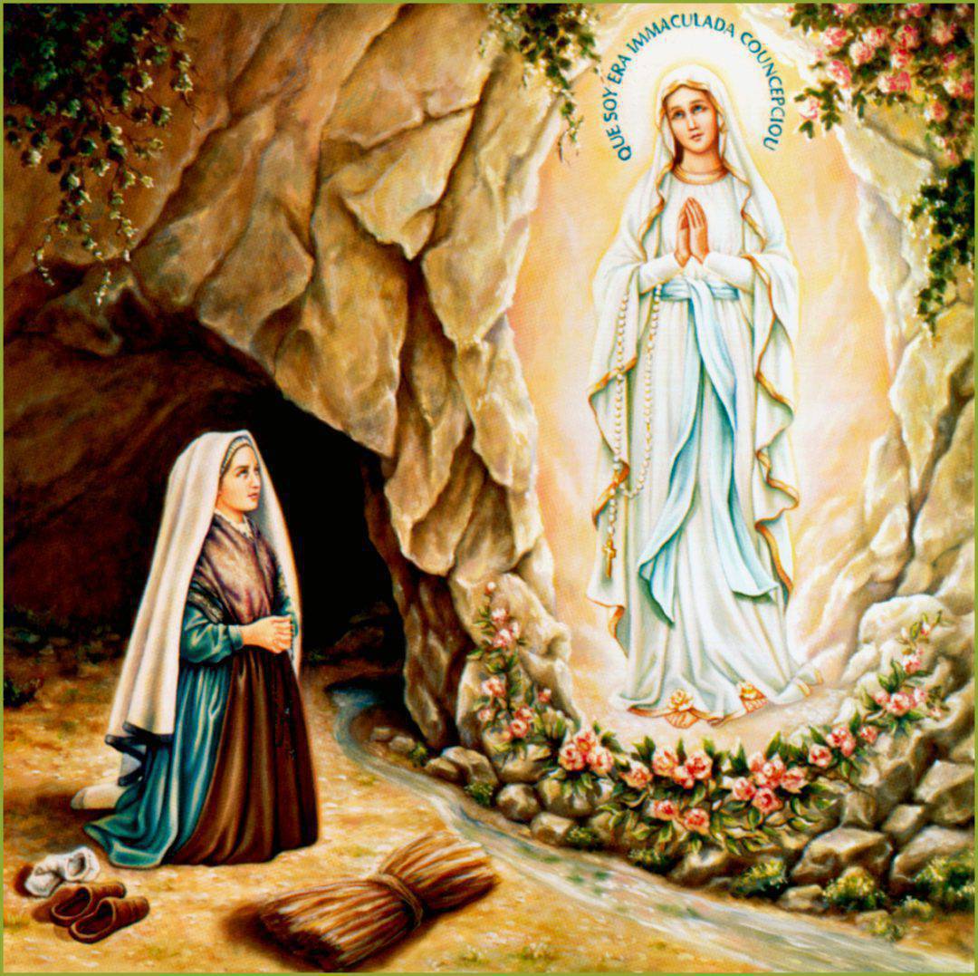 Primer Día de la Novena a la Virgen de Lourdes - laluzdemaria.com