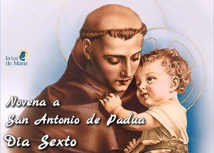 Novena a San Antonio de Padua (Día Sexto)