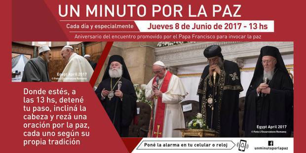 “Un minuto por la paz”, porque la oración lo puede todo