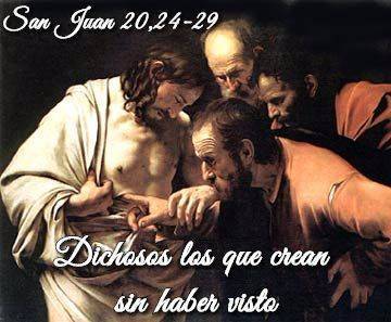 Evangelio según San Juan 20,24-29. 