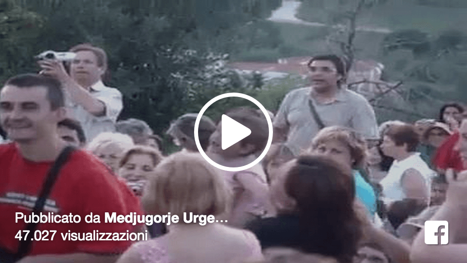 Aquí está la niña que ve a la Virgen María en Medjugorje