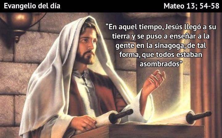Evangelio según San Mateo 13,54-58. 