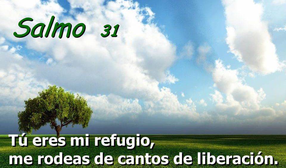 Tú eres mi refugio, me rodeas de cantos de liberación