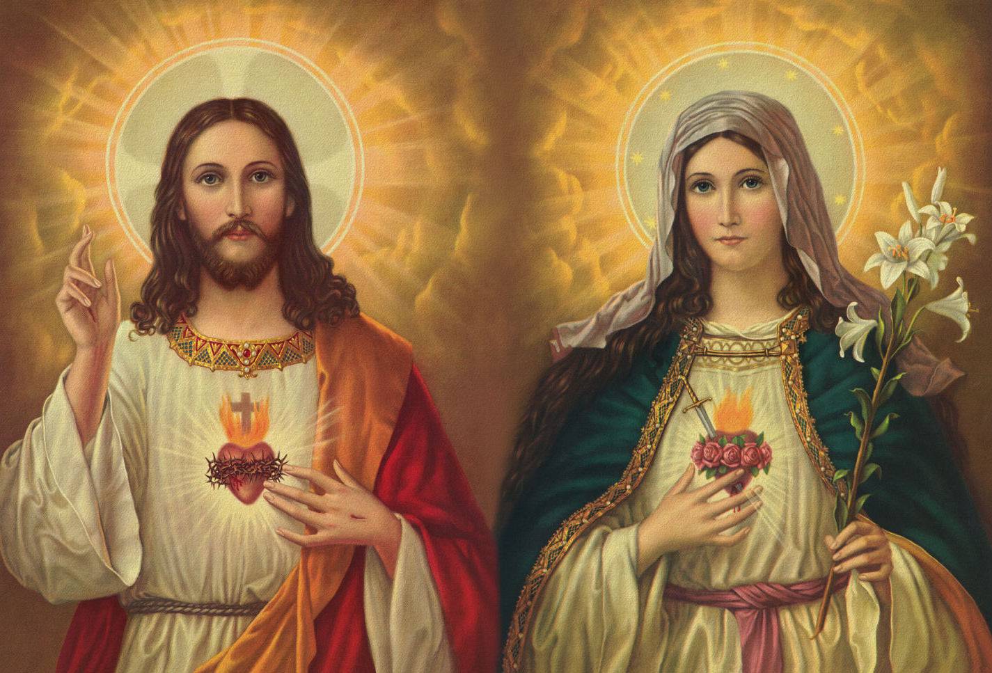 Oración de Consagración a los corazones de Jesús y María