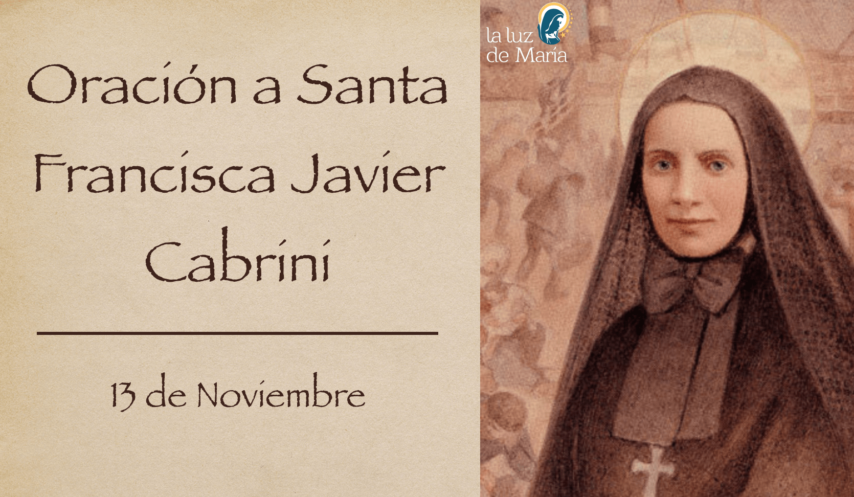 Santa Francisca Javier Cabrini