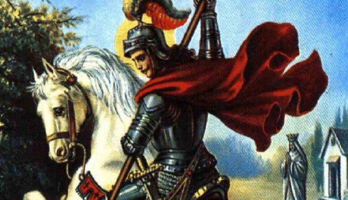 ORACION DE PROTECCION AL MANTO DE SAN JORGE