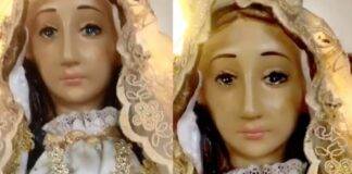 Virgen de Venezuela llora